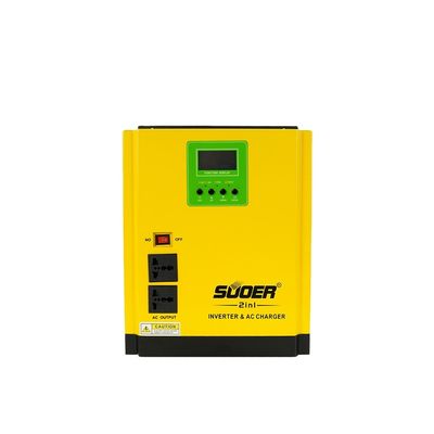 品質  90% SUOER 3000va 24V two in one lcd display pure sine waveform inverter with ac charger hybrid solar inverter 工場