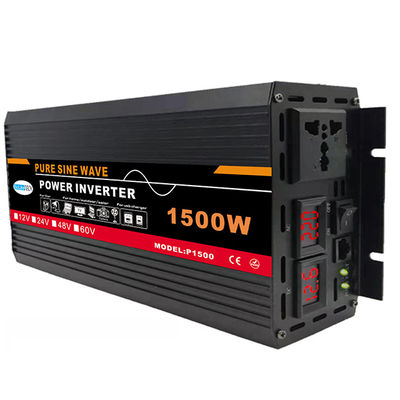 品質  Aluminum Shell 1500w 12V 24V 48V 60V DC To AC 220V/110V Low Frequency Power Inverter With Charger 工場